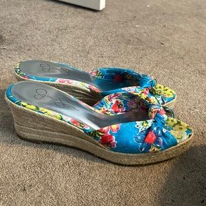 Jessica Simpson sandals, worn once, still in box